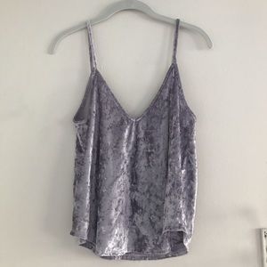 Lilac Crushed Velvet Cami Top